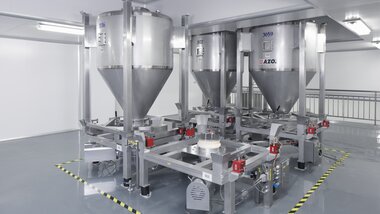 Estación de descarga para AZO BATCHTAINER®