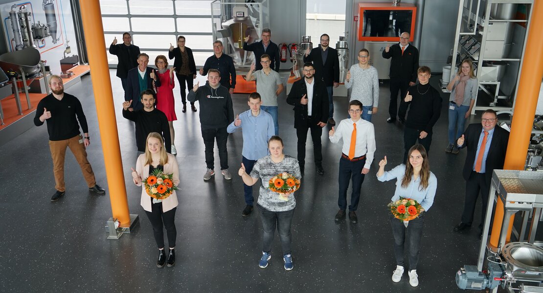 Jubilare Auszubildende und Studenten