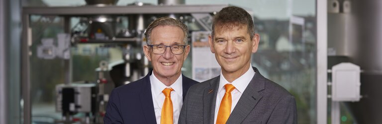Left: CEO Rainer Zimmermann and Managing Director Hartmut Eckert