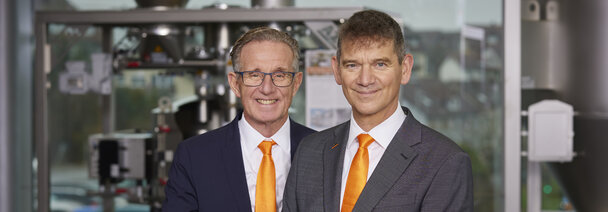 Left: CEO Rainer Zimmermann and Managing Director Hartmut Eckert