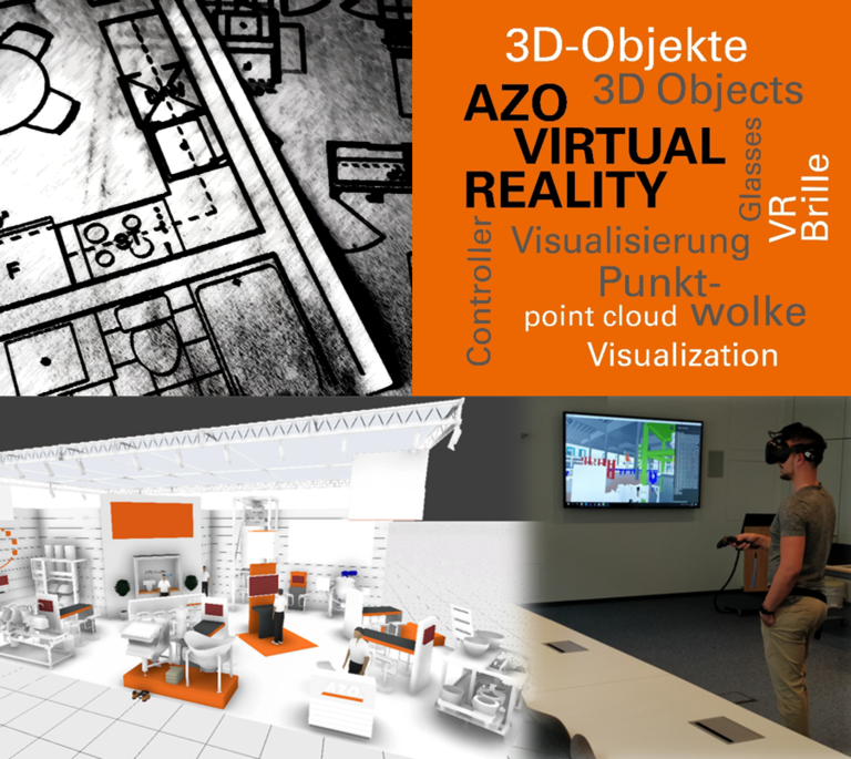3D objects, VR glasses, visualisation, point cloud